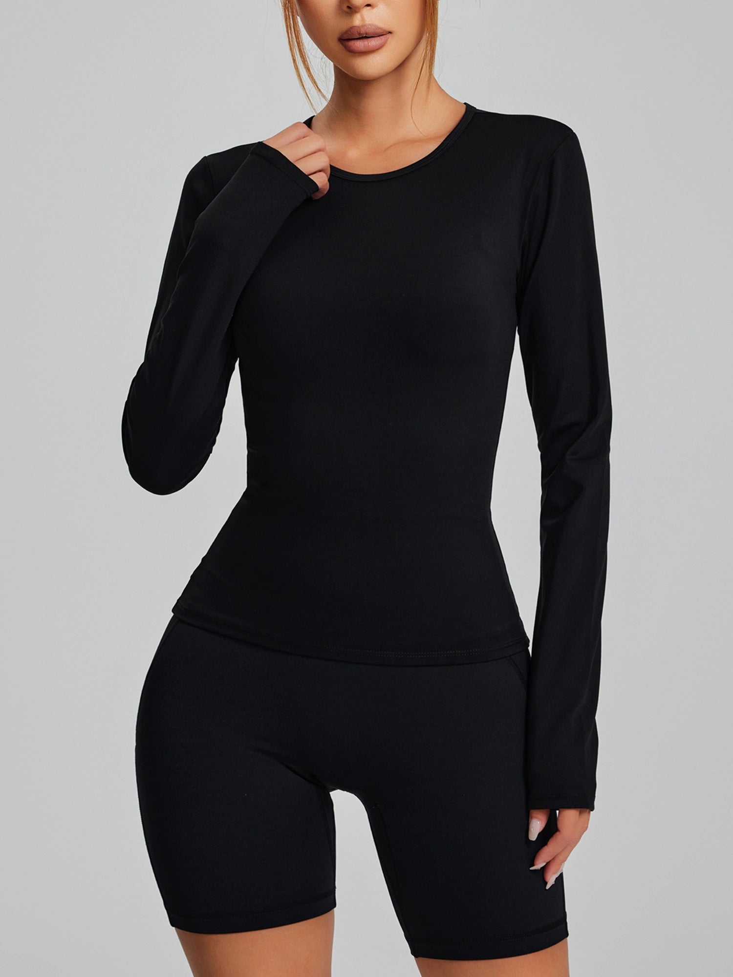 Fitness Double-sided Brushed Fabric T-Shirt for Women