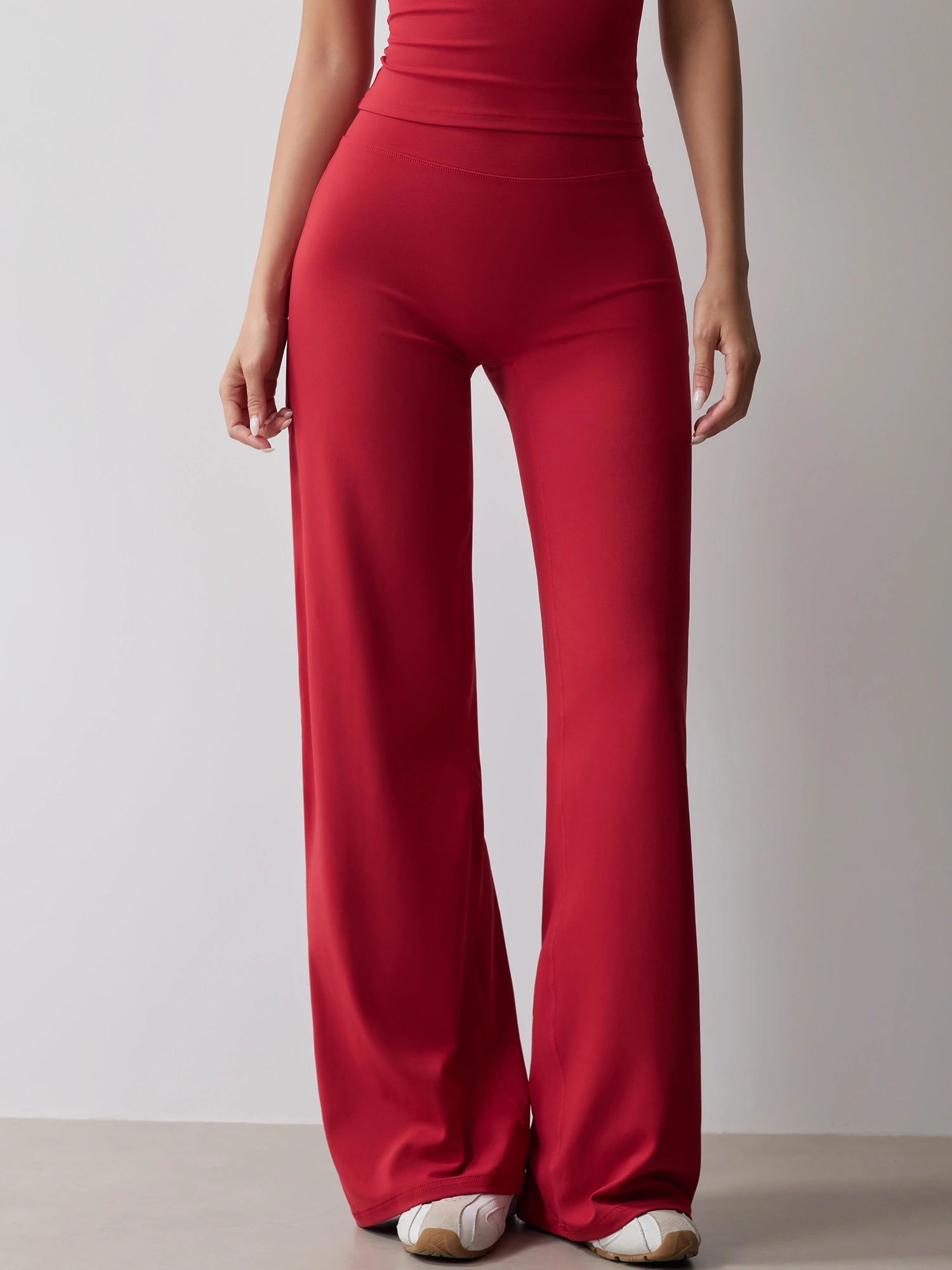 Fitness Tank and Wide-leg Pants Outfit Suit for Women