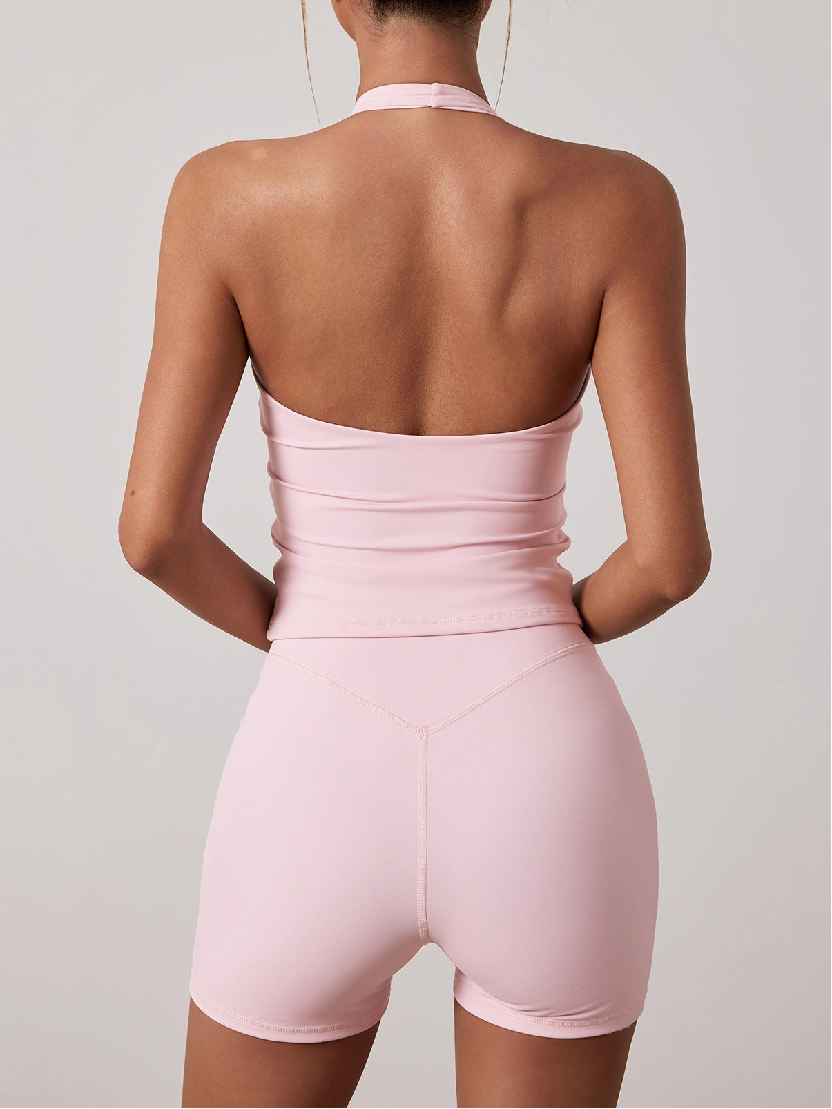 Fitness Halter Neck Vest Outfit Suit for Women
