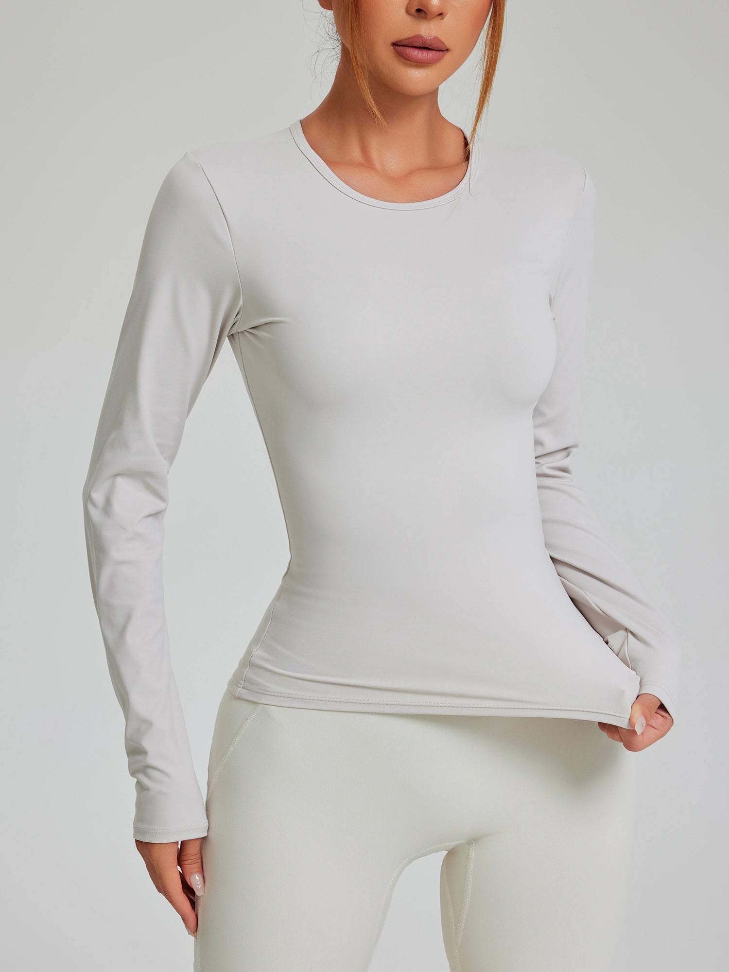 Fitness Double-sided Brushed Fabric T-Shirt for Women