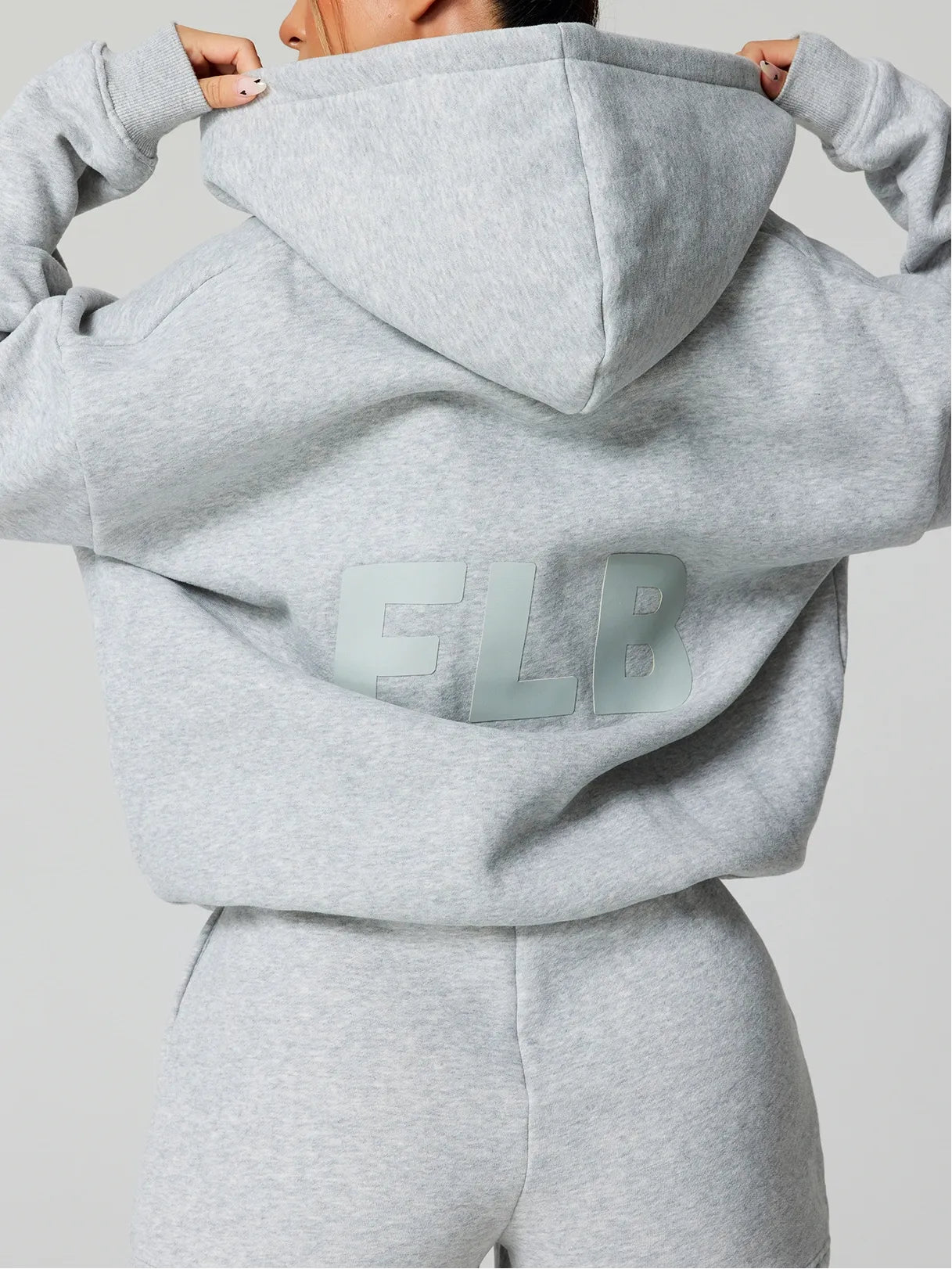 Cozy Fleece Oversize Full Zip Hoodie & Short Set