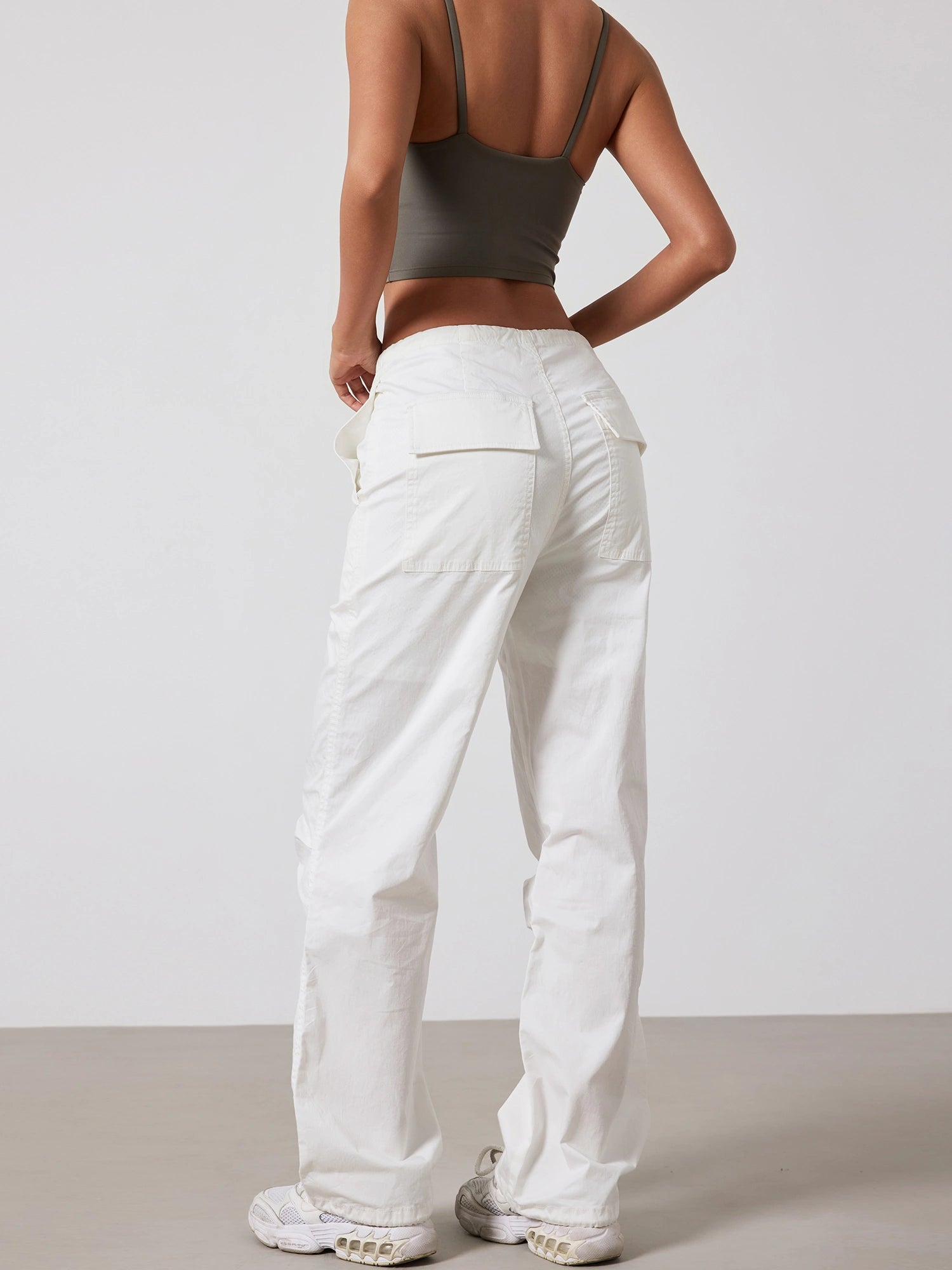 Cargo Pants for Women with Adjustable Drawstring