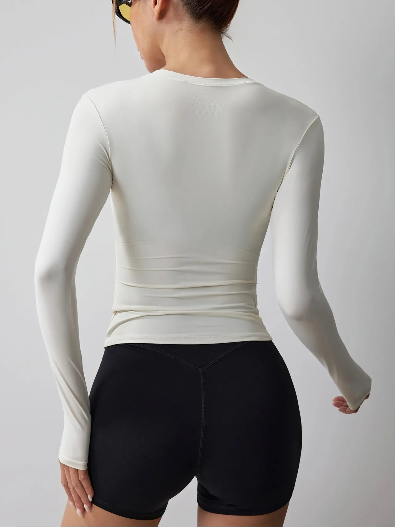 Fitness Crew Neck Soft Seamless T-Shirt for Women