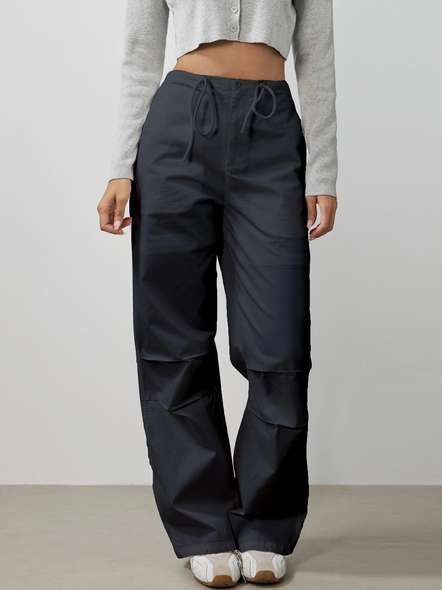 Cargo Pants for Women with Adjustable Drawstring